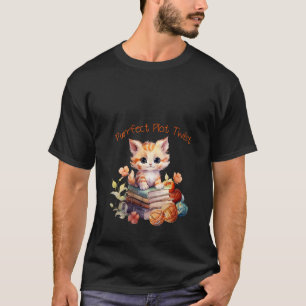 Camiseta Purfect Plot Twist Engraçado Gato Design de Ventil