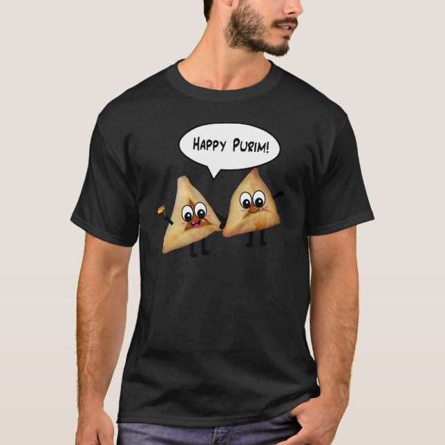 Camiseta Purim feliz hamantaschen (Frente)
