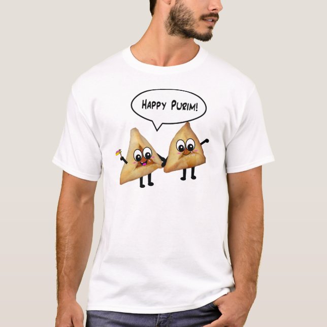 Camiseta Purim feliz hamantaschen (Frente)