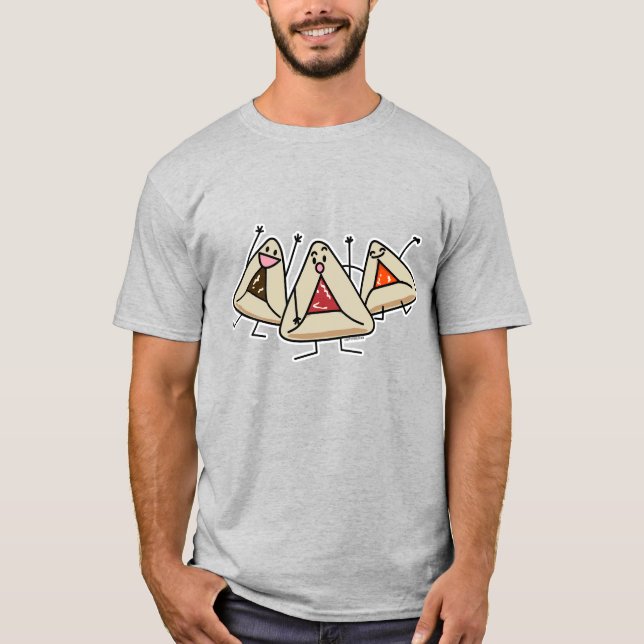 Camiseta Purim hamantaschen a pastelaria Sameach Oznei (Frente)