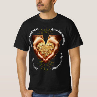 Camiseta Purim Kindness: Dê Generosamente, Compartilhe a Al