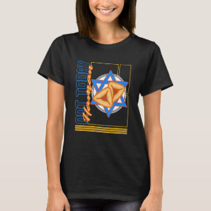 Camiseta Purim Não Hoje Haman Hamantash Fantasia Judaica Pu