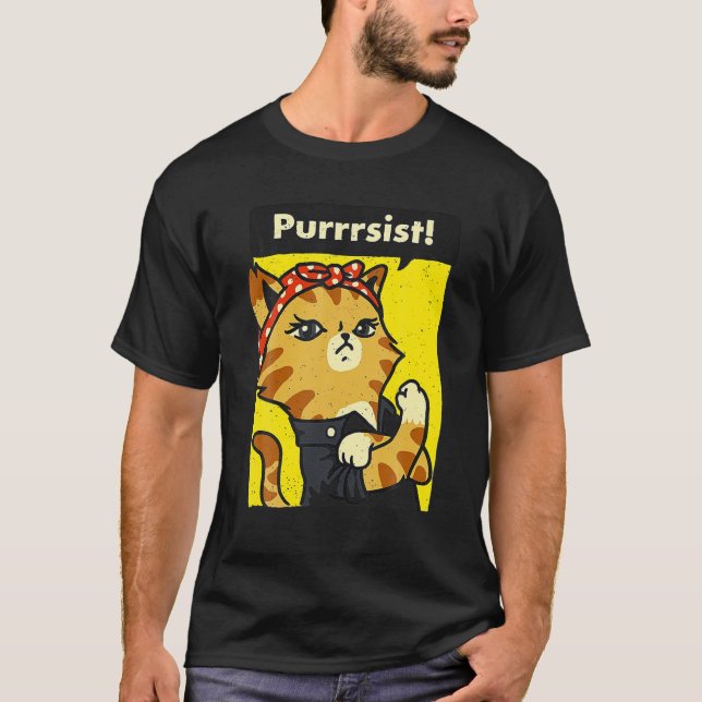 Camiseta Purist Cat USA Women (Frente)