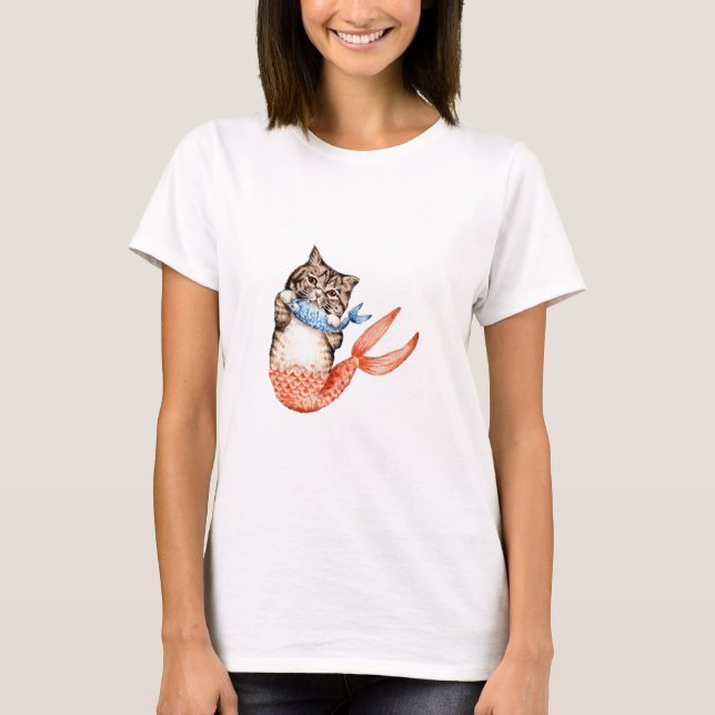 Camiseta Purmaid Cat Mermaid (Frente)