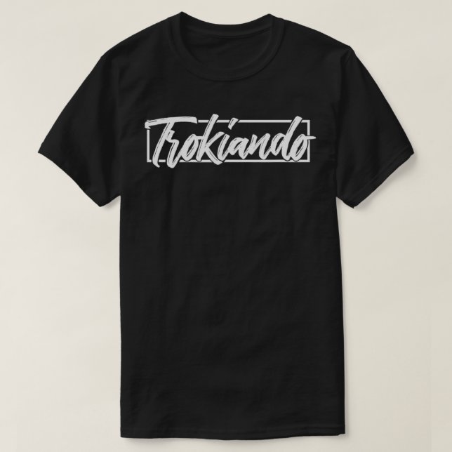 Camiseta Puro Trokiando typografia art Graphics Tee (Frente do Design)
