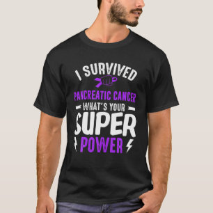 Camiseta Purpe Sobrevivente de Consciência do Câncer de pân