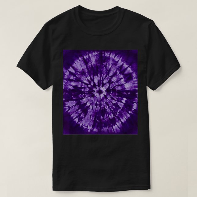 Camiseta Purple Batik Tie Dye Bohemian pattern  (Frente do Design)