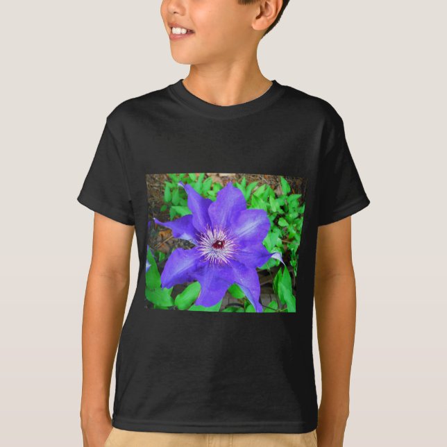 Camiseta Purple Clematis Flower (Frente)