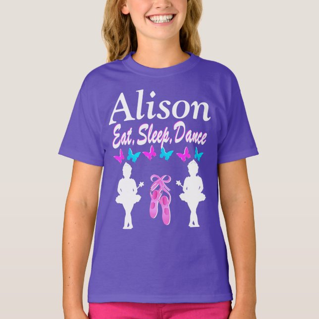 CAMISETA PURPLE COME. DORMIR. DANCE PERSONALIZADA T SHIRT (Frente)