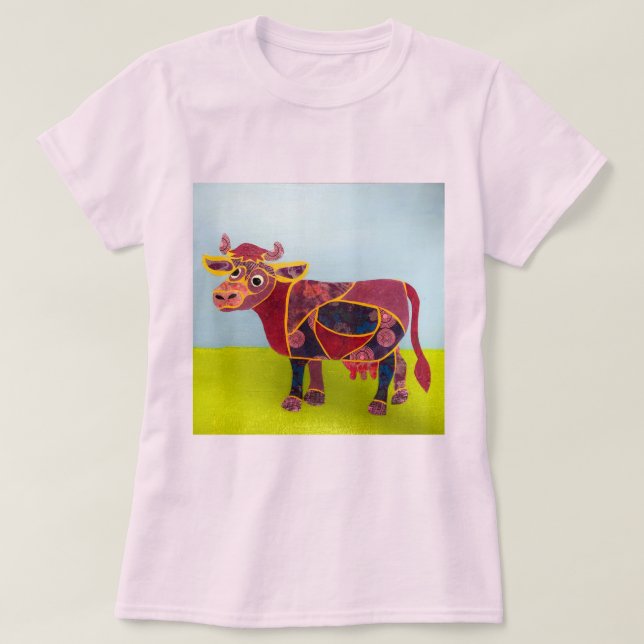 Camiseta Purple Cow (Frente do Design)