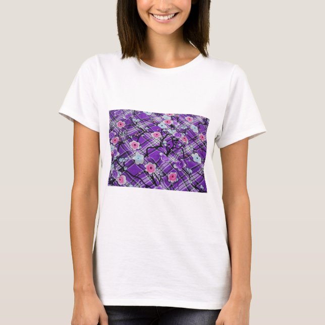 Camiseta Purple Floral (Frente)