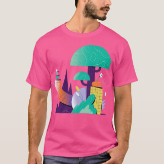 Camiseta purple garden