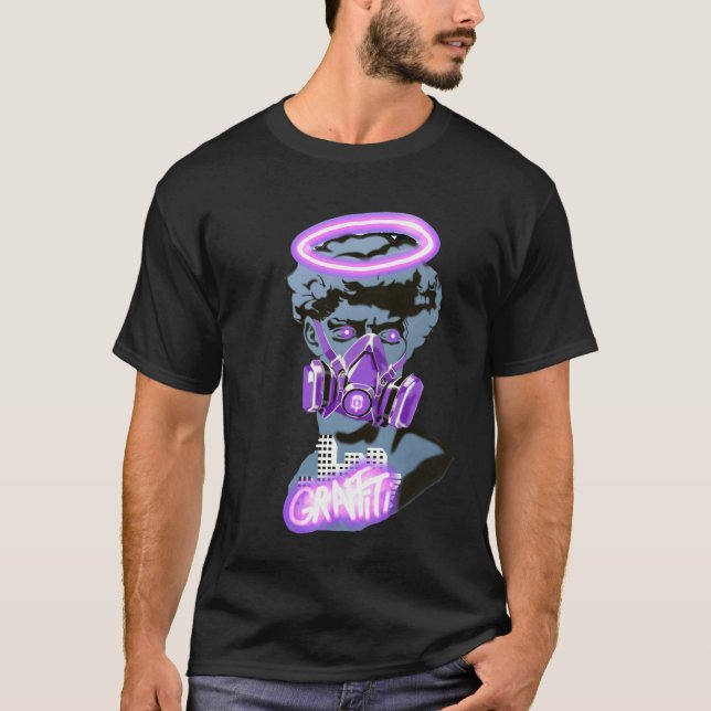 Camiseta purple graffiti (Frente)