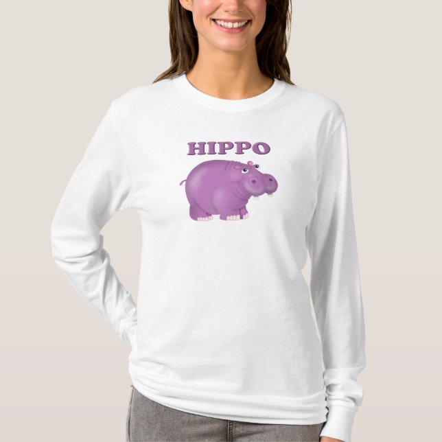 Camiseta Purple Hippo (Frente)