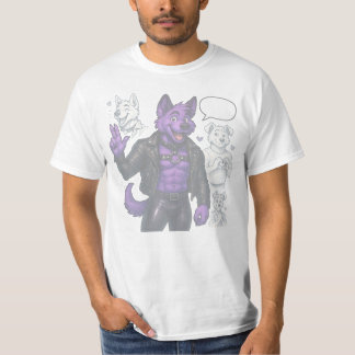 Camiseta Purple Husky in Leather 