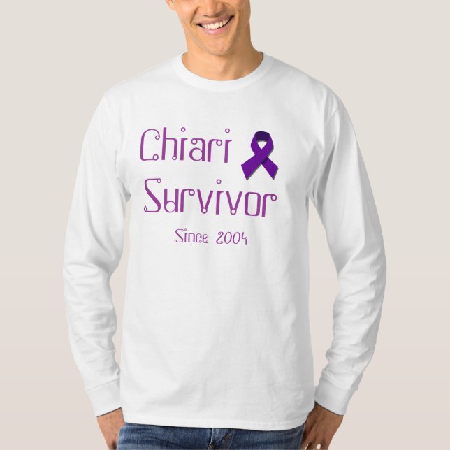 Camiseta purple_image, sobrevivente de Chiari, desde 2004 (Frente)