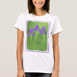 Camiseta Purple Iris Painting - Original Flower Art