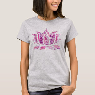Camiseta Purple Lotus Flower Namaste Yoga