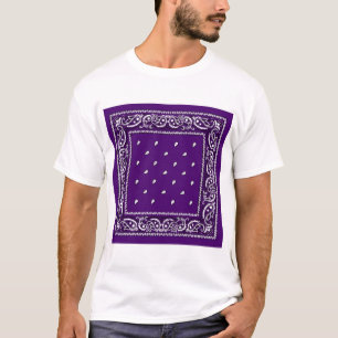 Camiseta Purple Paisley Bandanna