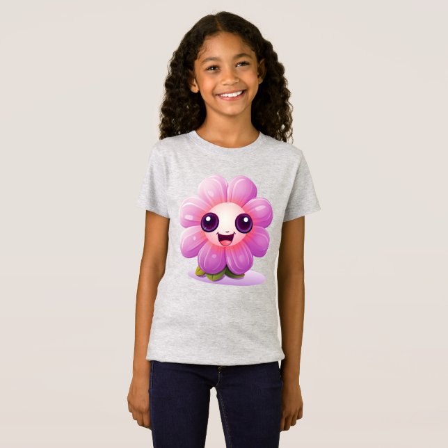 Camiseta Purple Petal Power  (Frente Completa)