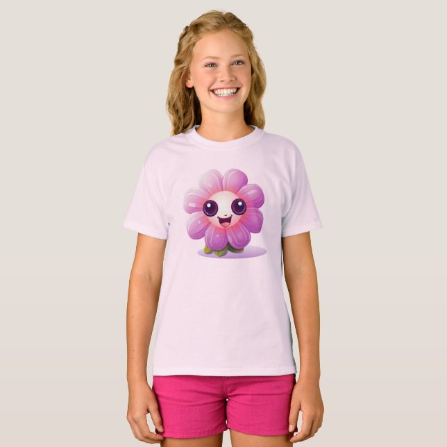 Camiseta Purple Petal Power  (Frente Completa)