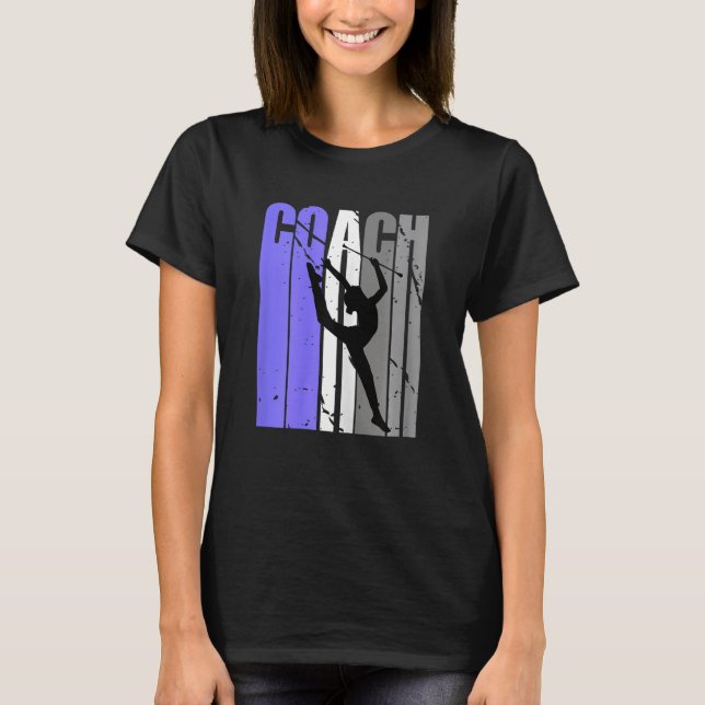 Camiseta Purple Rhythmic Gymnastics Coach Instructor Teach  (Frente)