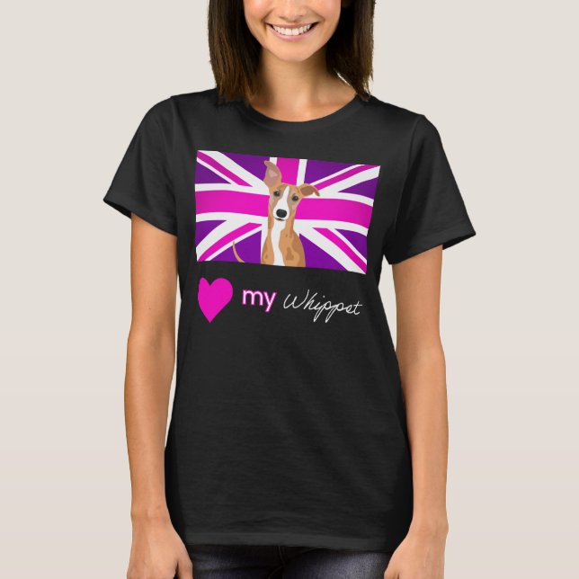 Camiseta PURPLEWHIPPET (DARK) Basic (Frente)