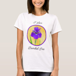Camiseta Púrpura Iris - Arte Flor Original
