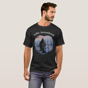 Camiseta Púrpura Laca do Coração de Peixes Bluegill