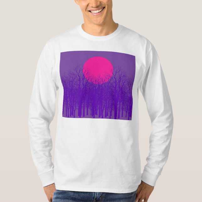 Camiseta Púrpura Sunset (Frente)