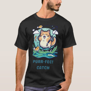 Camiseta Purr-feita Captura: O Gato Pescador