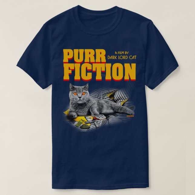 Camiseta Purr Ficção (Frente do Design)