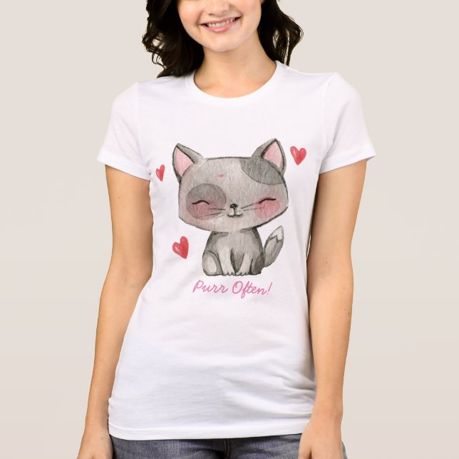 Camiseta Purr frequentemente! (Frente)