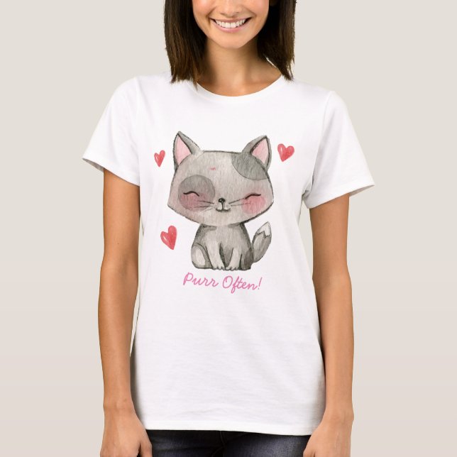 Camiseta Purr frequentemente! (Frente)
