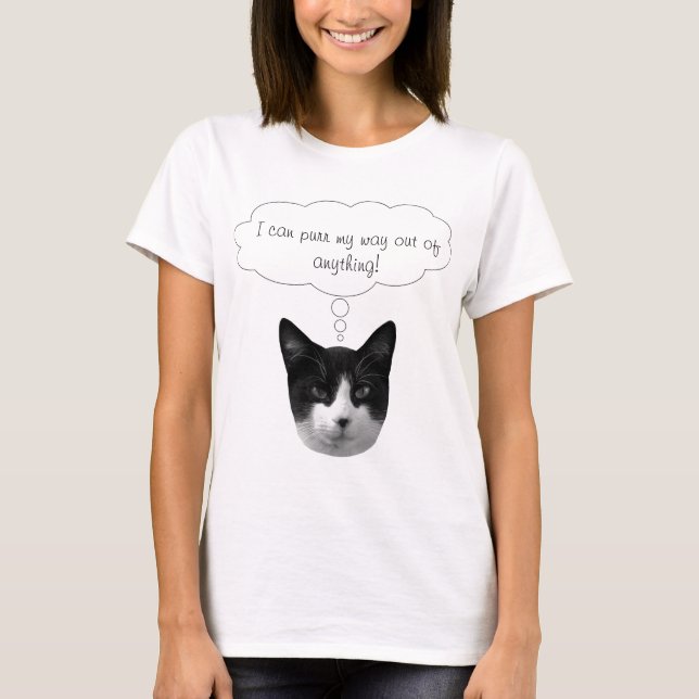 Camiseta Purr My Way Out of What Ladies Tee (Frente)