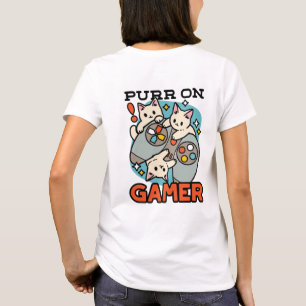Camiseta Purr On Gamer - Design de Jogos para Gatos de Gato