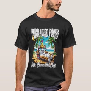 Camiseta PURRADISE Gatos Encontrados, Cocos e Férias de Pra