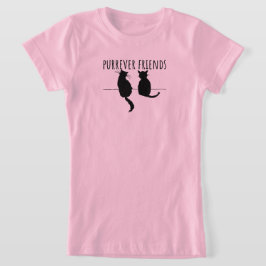 Camiseta Purrever Friends Cute Cat Besties