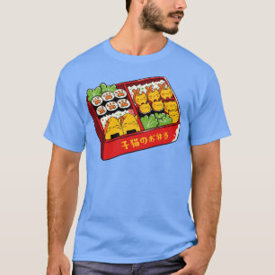 Camiseta Purrfect Bento Kawaii Cats por Tobe Fonseca