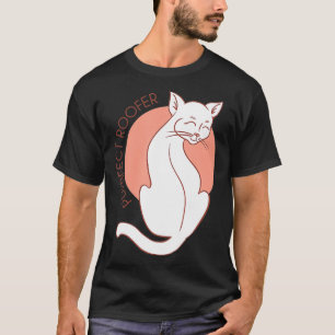 Camiseta Purrfect Roofer White Cat Lover Purr Fort Presente