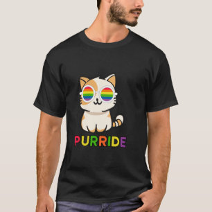 Camiseta Purride, Arco-íris e Gatos