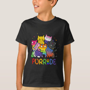 Camiseta Purride Cat Pride Ally Lgbt Amantes de os animais 