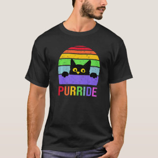 Camiseta Purride  Gato  Conscientização do Orgulho Lgbt  Mê