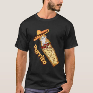 Camiseta Purrito Cat Engraçado Burrito E Gatos Amantes T K