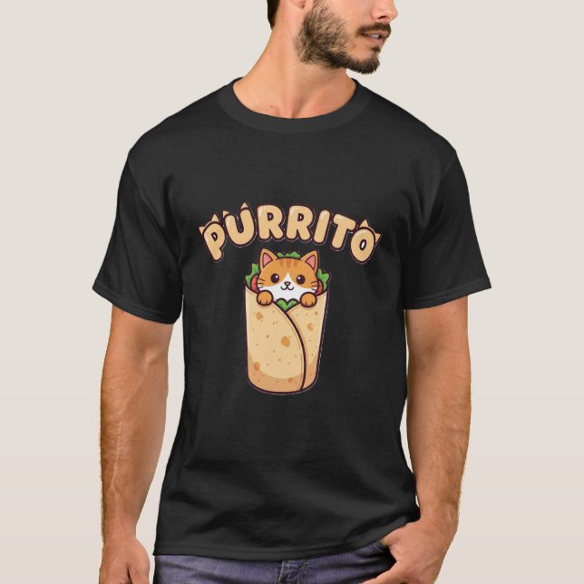 Camiseta Purrito Funny Cat Lover T-Shirt (Frente)
