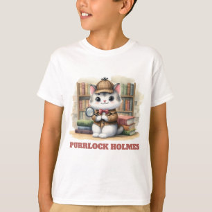 Camiseta Purrlock Holmes Kitten Detetive