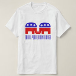 Camiseta Pushback alegre engraçado do casamento republicano