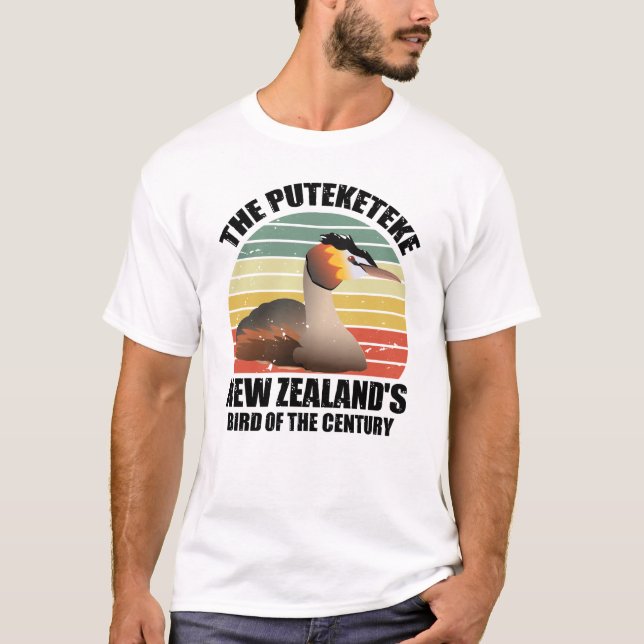 Camiseta Puteketeke New Zealand's Bird  (Frente)