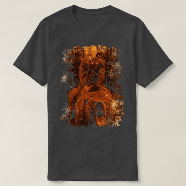 Camiseta Putin Riding Bear (Frente do Design)