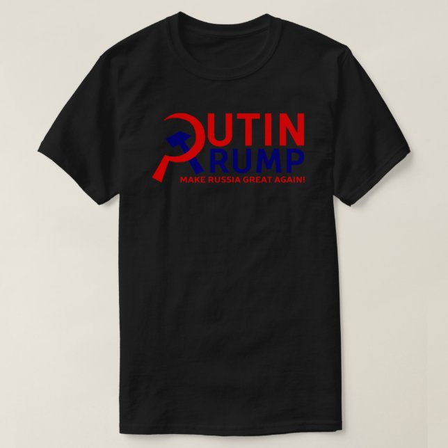 Camiseta Putin Trump Make Russia Great Again Essential T-Sh (Frente do Design)